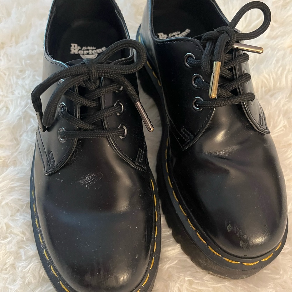 Dr. Martens Black Leather Lace-Up Shoes